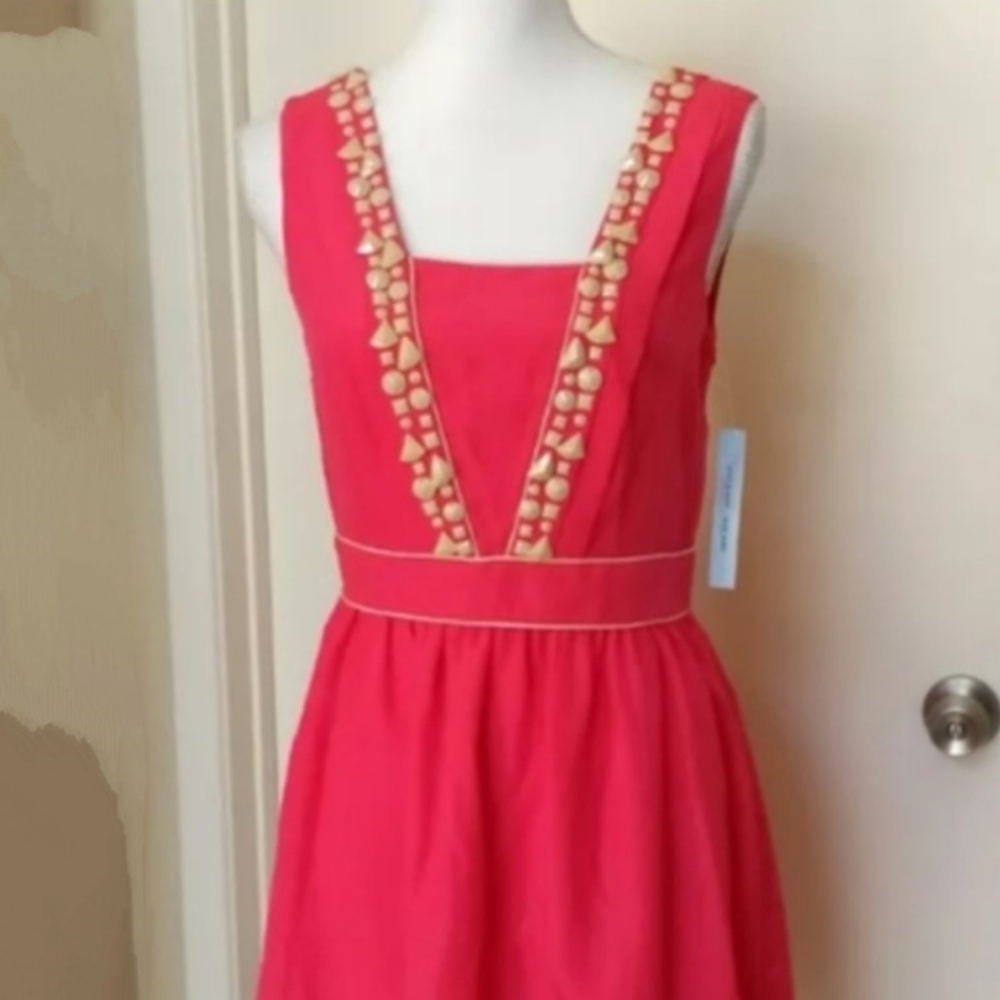 Antonio Melani Dress Size 4 Pink Coral